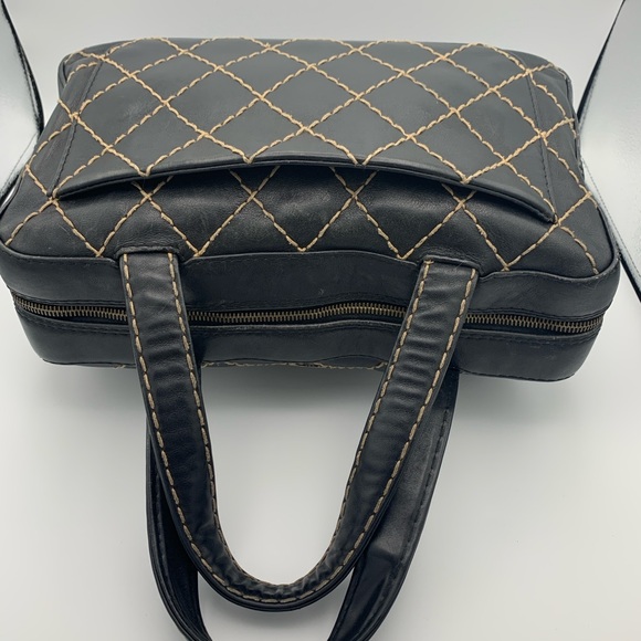 Chanel Wild Stitch Boston Handbag Black - Picture 9 of 12